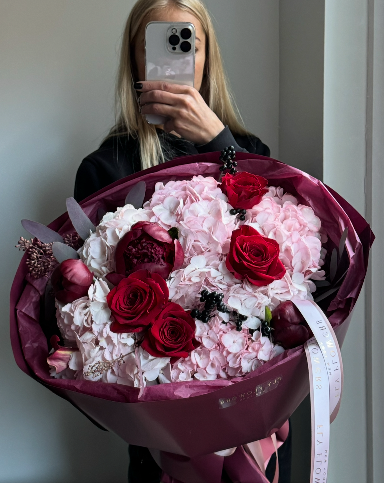 Mix bouquet "Black magic"