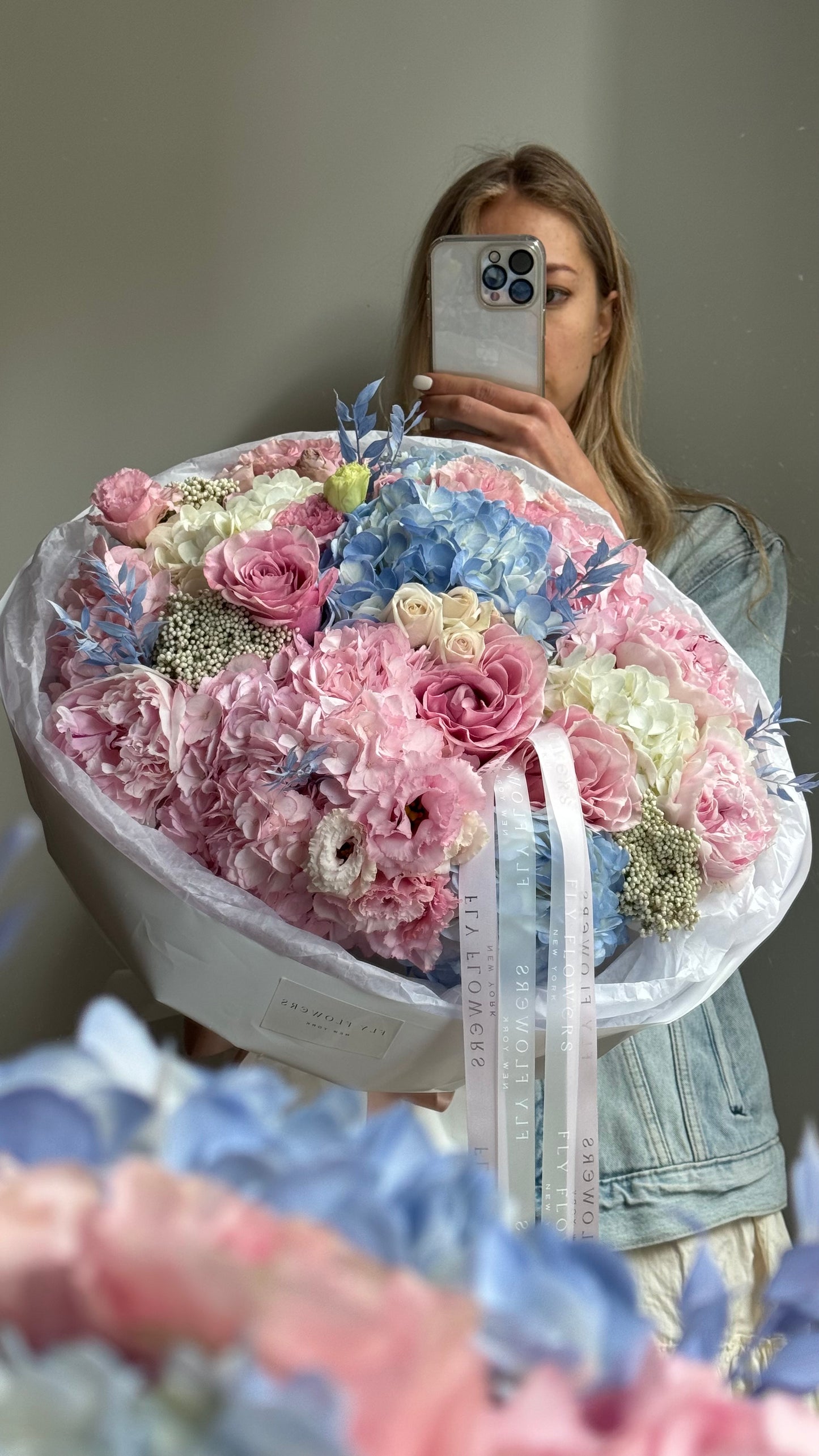Mix bouquet "Ocean Blush"