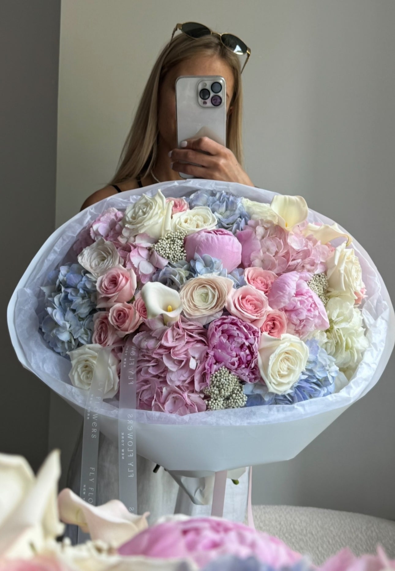 Mix bouquet "Ocean Blush"